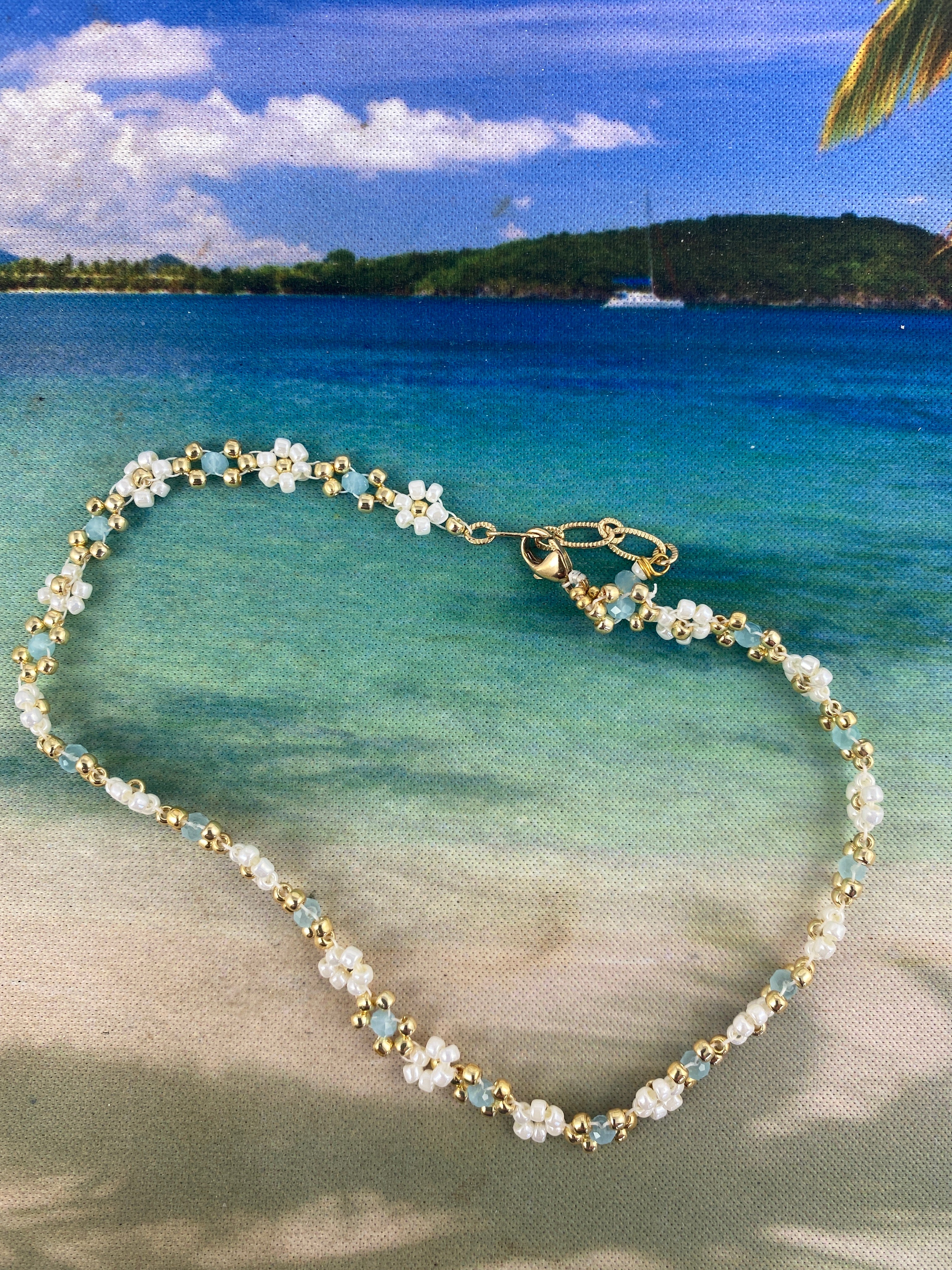 anklet, finished jewelry, beaded