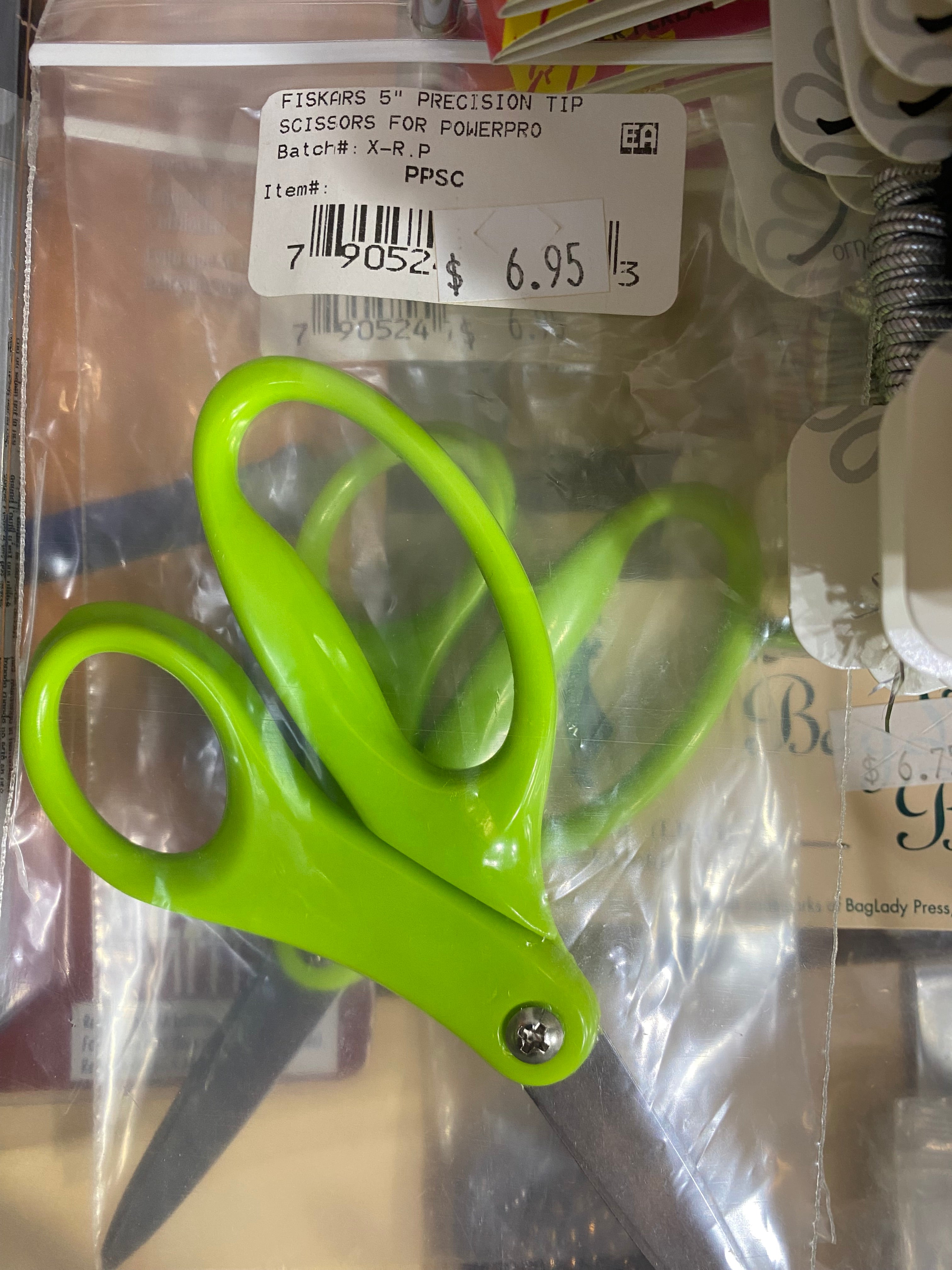 Fiskars Micro Trip Scissors, SoftGrip Precision Cutting Shears, Non-Stick Stainless Steel Blades, 5 inches
