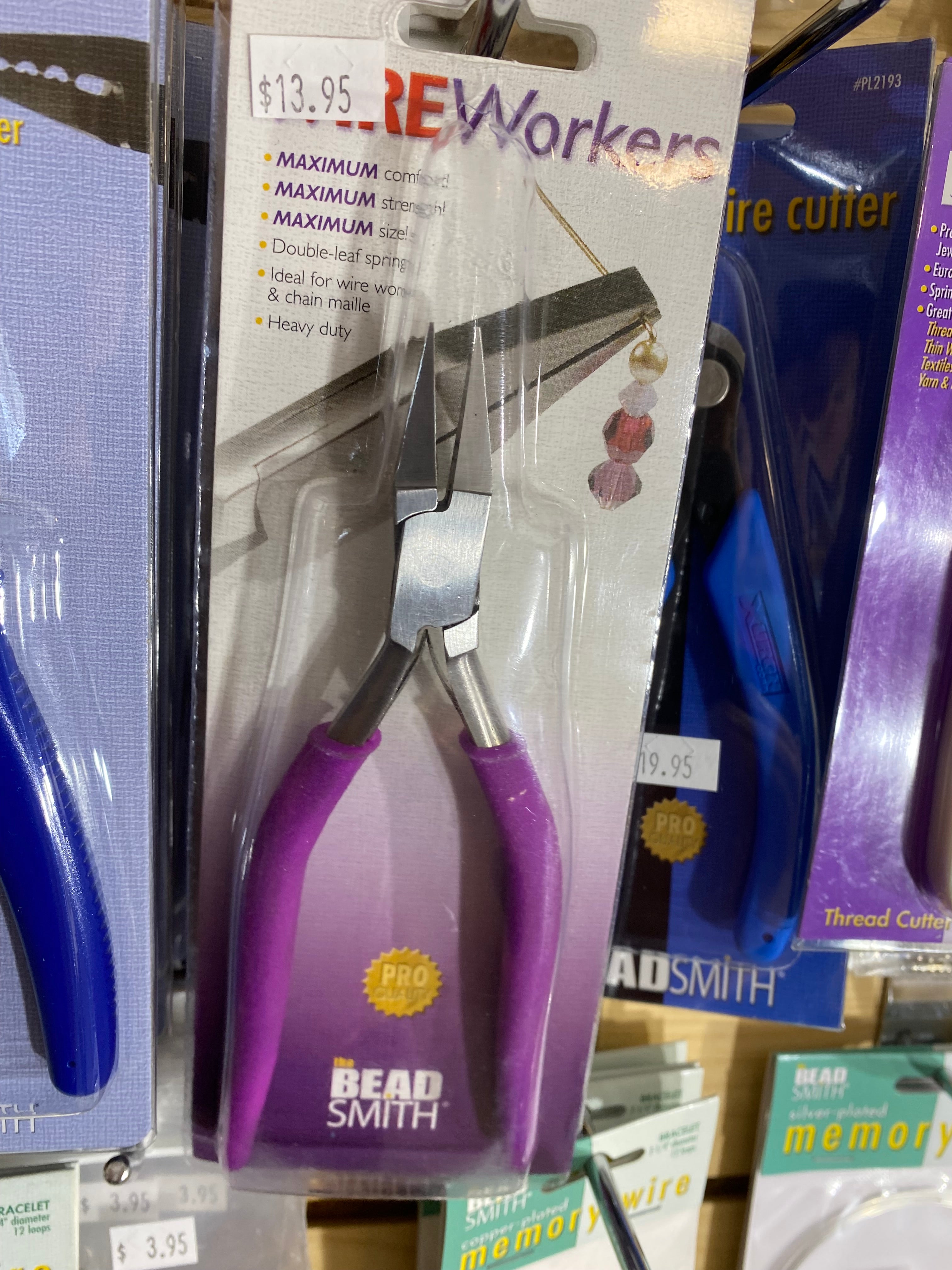 The Beadsmith Flat Nose Pliers – 6-Inches (152 mm) Jewelry-Making Tool w/Polished Steel Head, PVC Comfort Grip, & Double-Leaf Springs