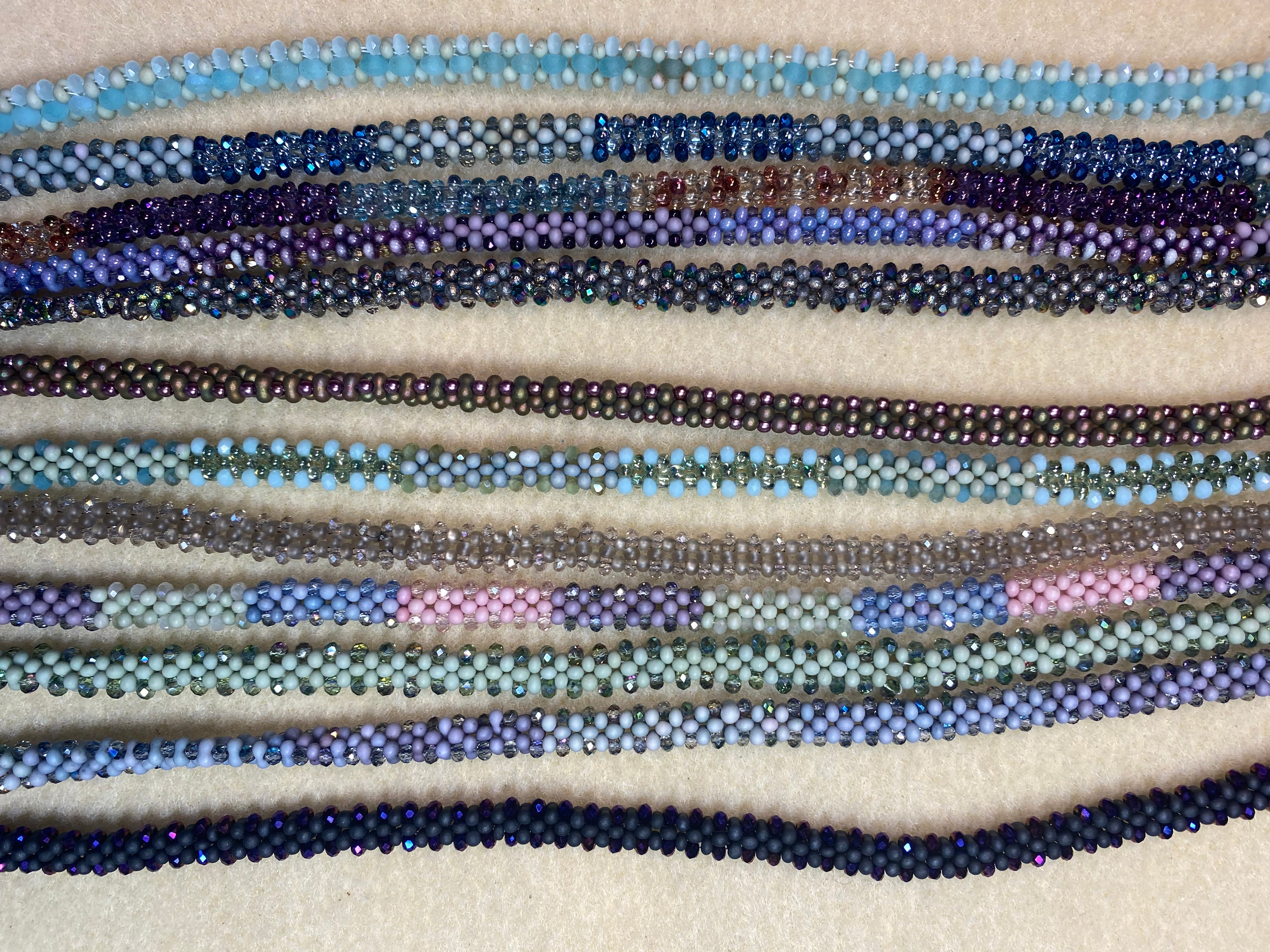 Beaded kit 5: PEANUT WRAP bracelet or necklace